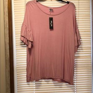 Agnes and Dora frill sleeve top